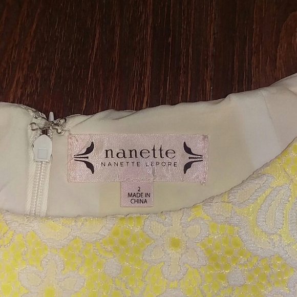 Nanette Lepore NWT Yellow & White Floral Dress - Picture 3 of 5